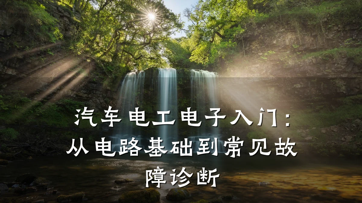 汽车电工电子入门：从电路基础到常见故障诊断