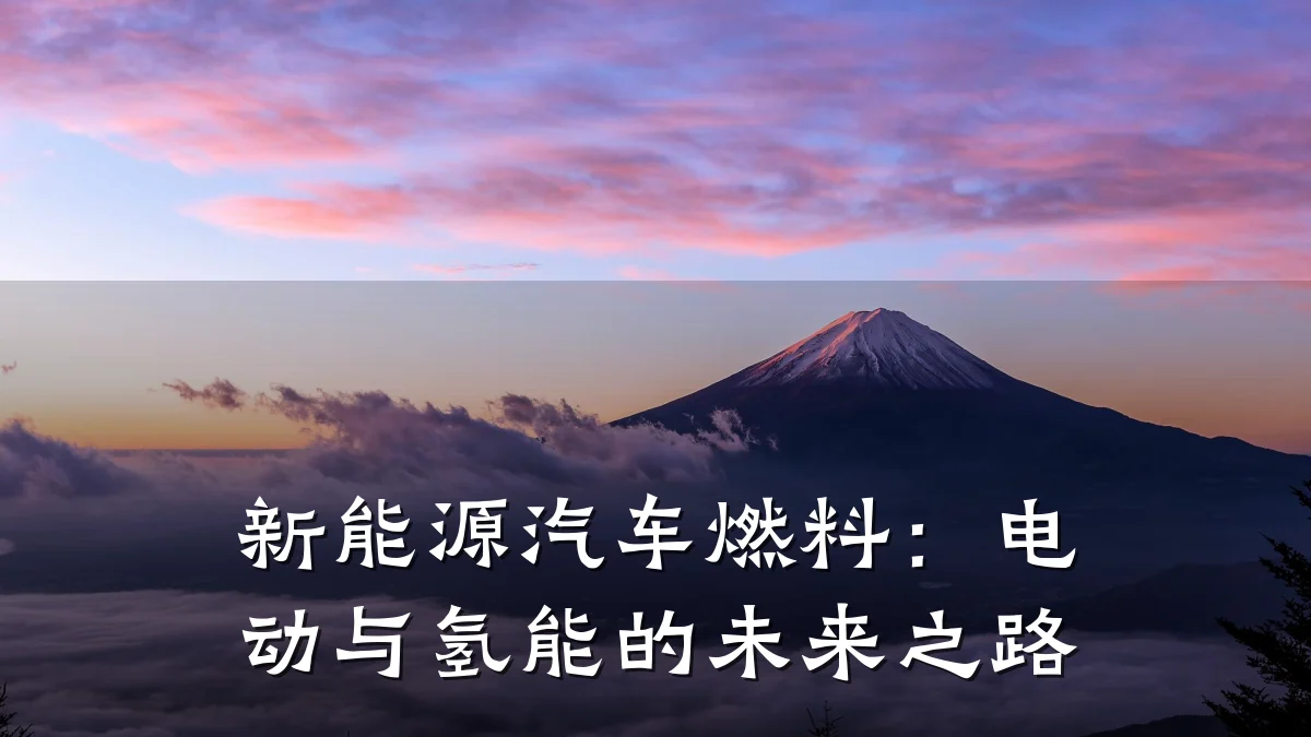 新能源汽车燃料：电动与氢能的未来之路
