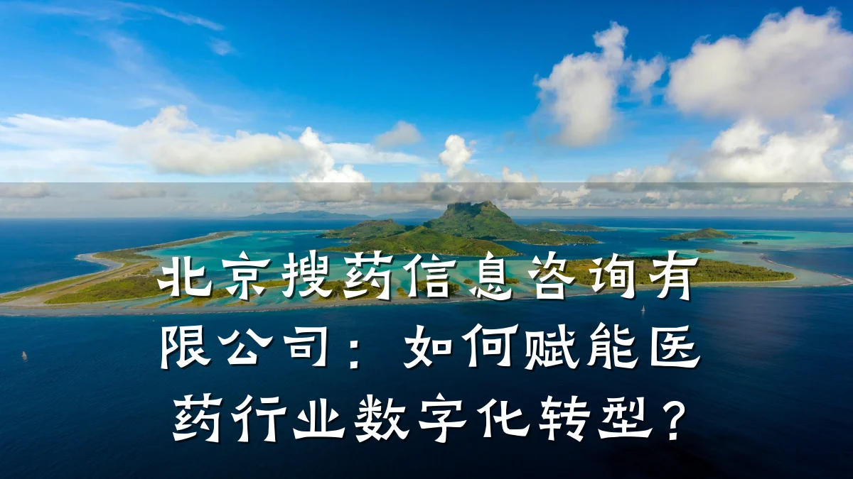 北京搜药信息咨询有限公司：如何赋能医药行业数字化转型？