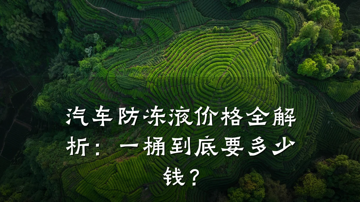 汽车防冻液价格全解析：一桶到底要多少钱？