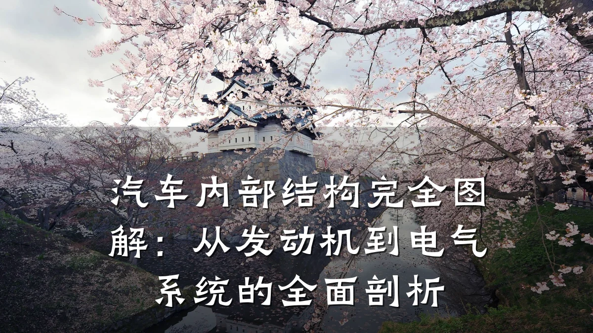汽车内部结构完全图解：从发动机到电气系统的全面剖析