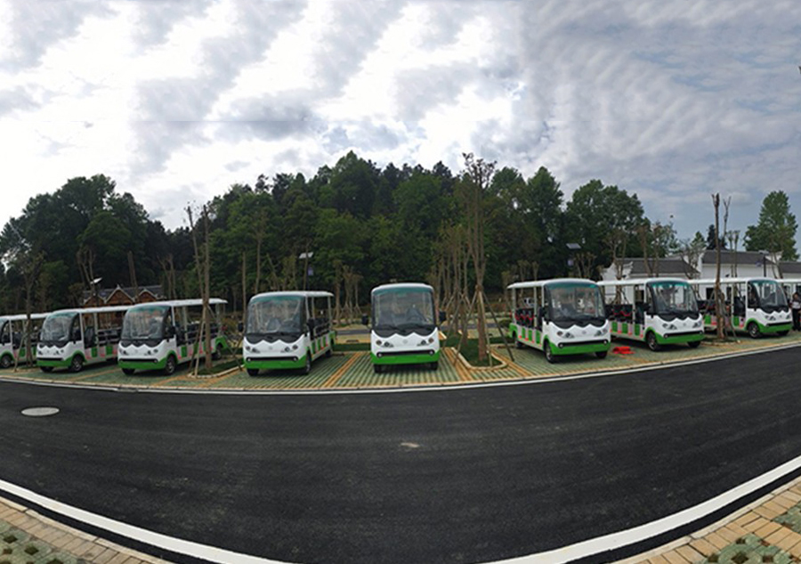 贵州湄谭翠牙14座电动观光车