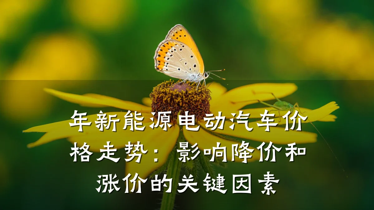 年新能源电动汽车价格走势:影响降价和涨价的关键因素