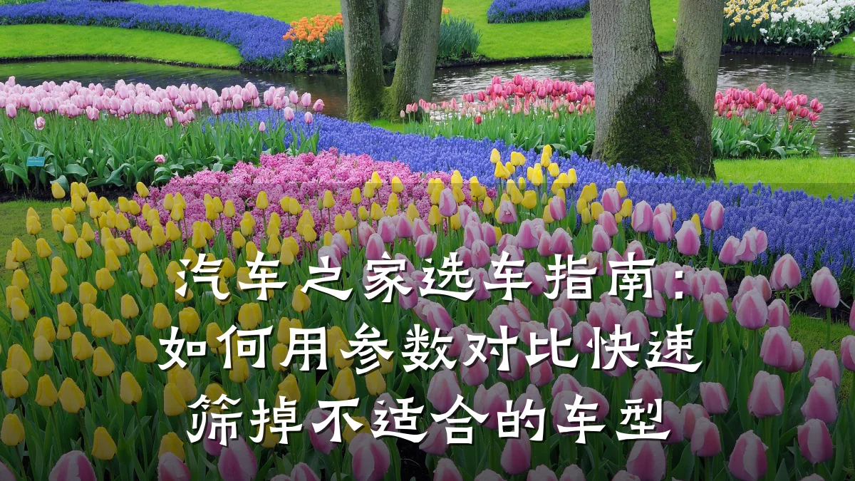 汽车之家选车指南:如何用参数对比快速筛掉不适合的车型