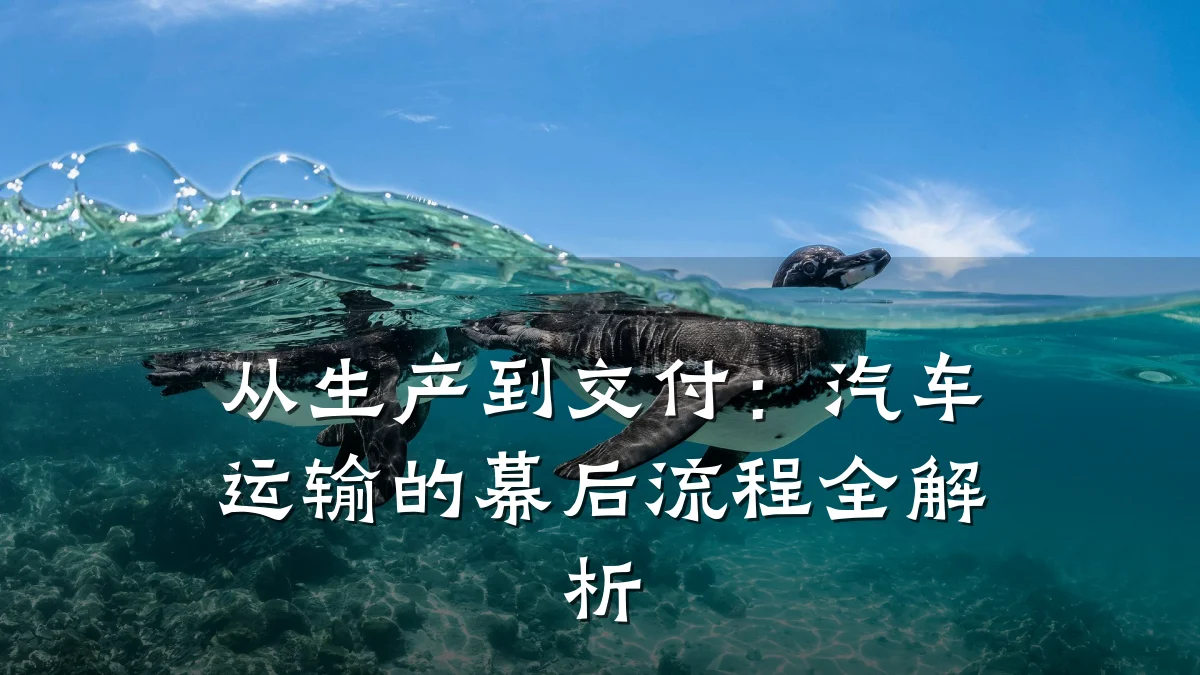 从生产到交付:汽车运输的幕后流程全解析