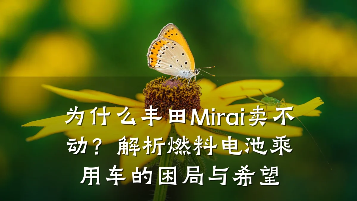 为什么丰田Mirai卖不动?解析燃料电池乘用车的困局与希望