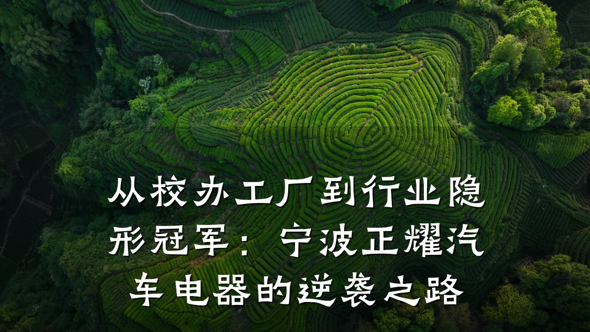 从校办工厂到行业隐形冠军:宁波正耀汽车电器的逆袭之路