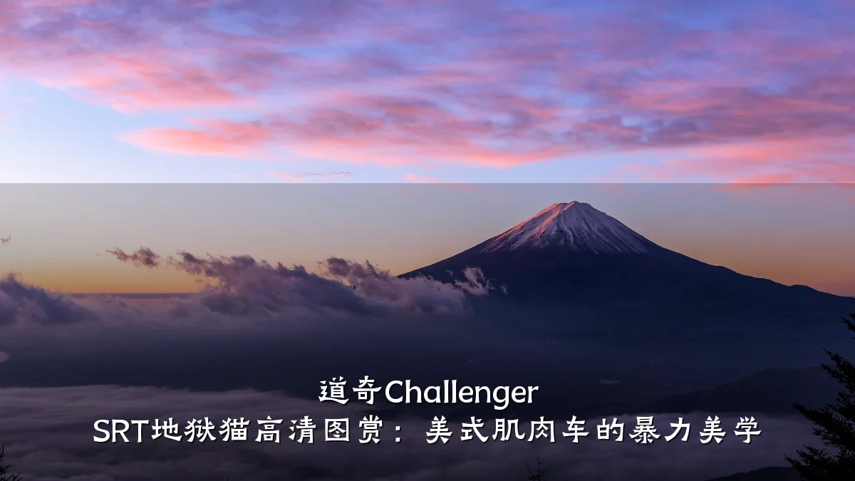 道奇Challenger SRT地狱猫高清图赏:美式肌肉车的暴力美学