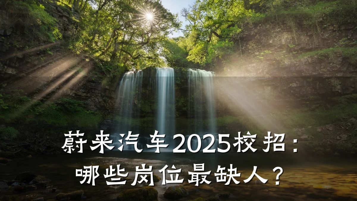 蔚来汽车2025校招：哪些岗位最缺人？
