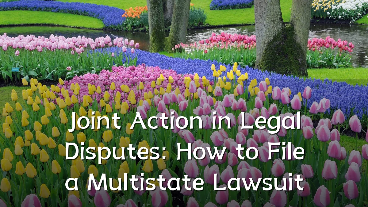 Joint Action in Legal Disputes: How to File a Multistate Lawsuit
