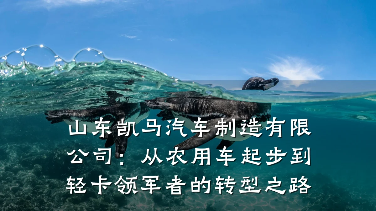 山东凯马汽车制造有限公司:从农用车起步到轻卡领军者的转型之路