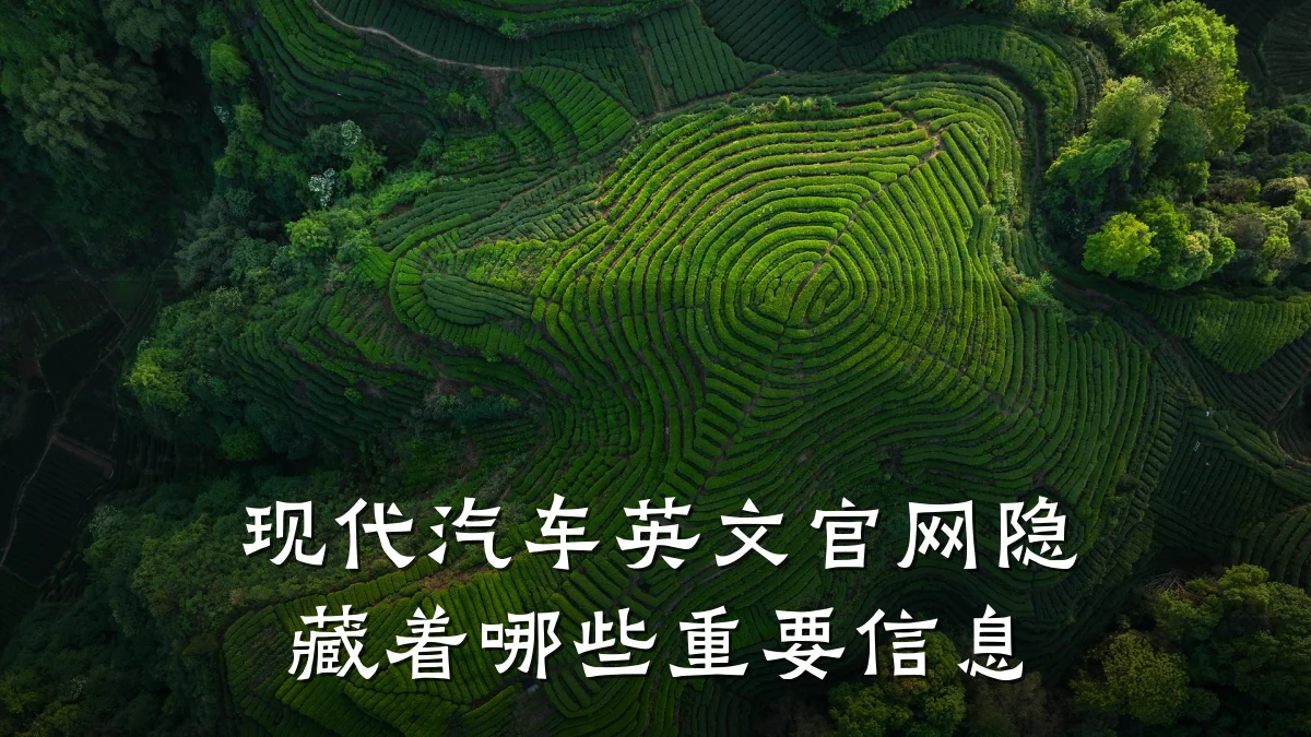 现代汽车英文官网隐藏着哪些重要信息