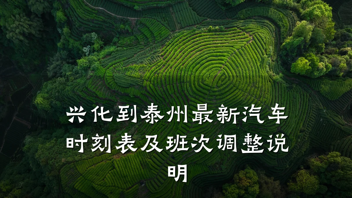 兴化到泰州最新汽车时刻表及班次调整说明