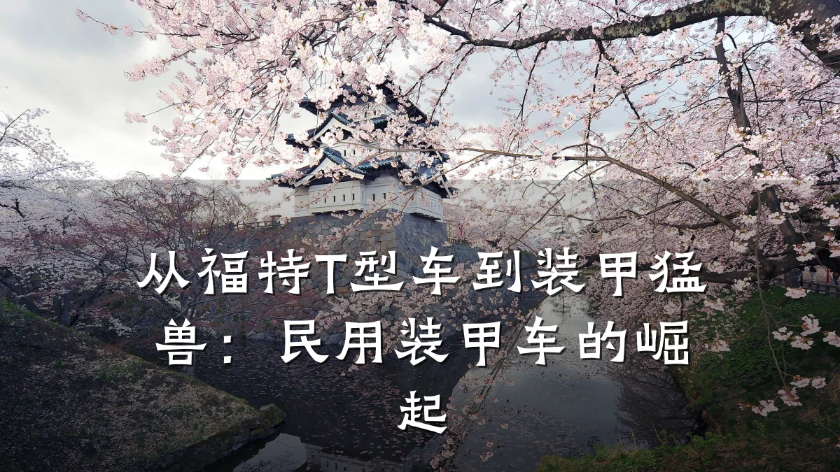 从福特T型车到装甲猛兽:民用装甲车的崛起