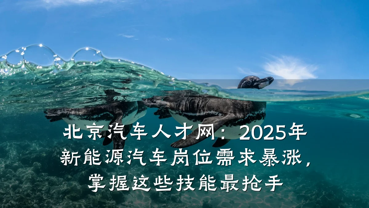 北京汽车人才网:2025年新能源汽车岗位需求暴涨,掌握这些技能最抢手