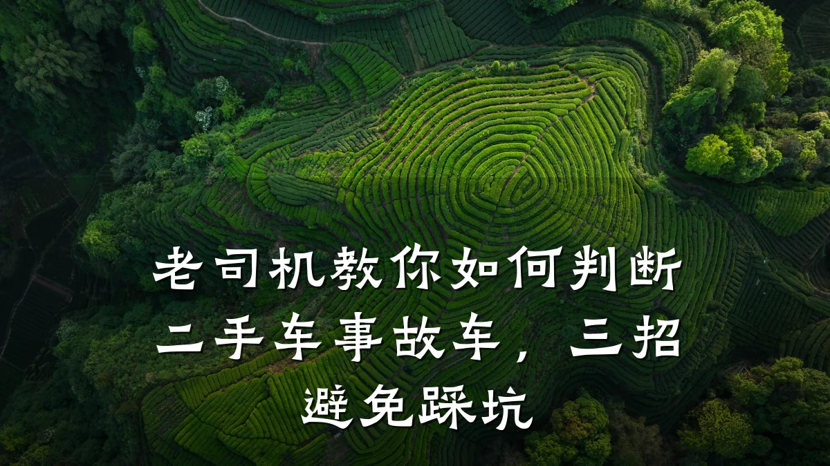 老司机教你如何判断二手车事故车,三招避免踩坑
