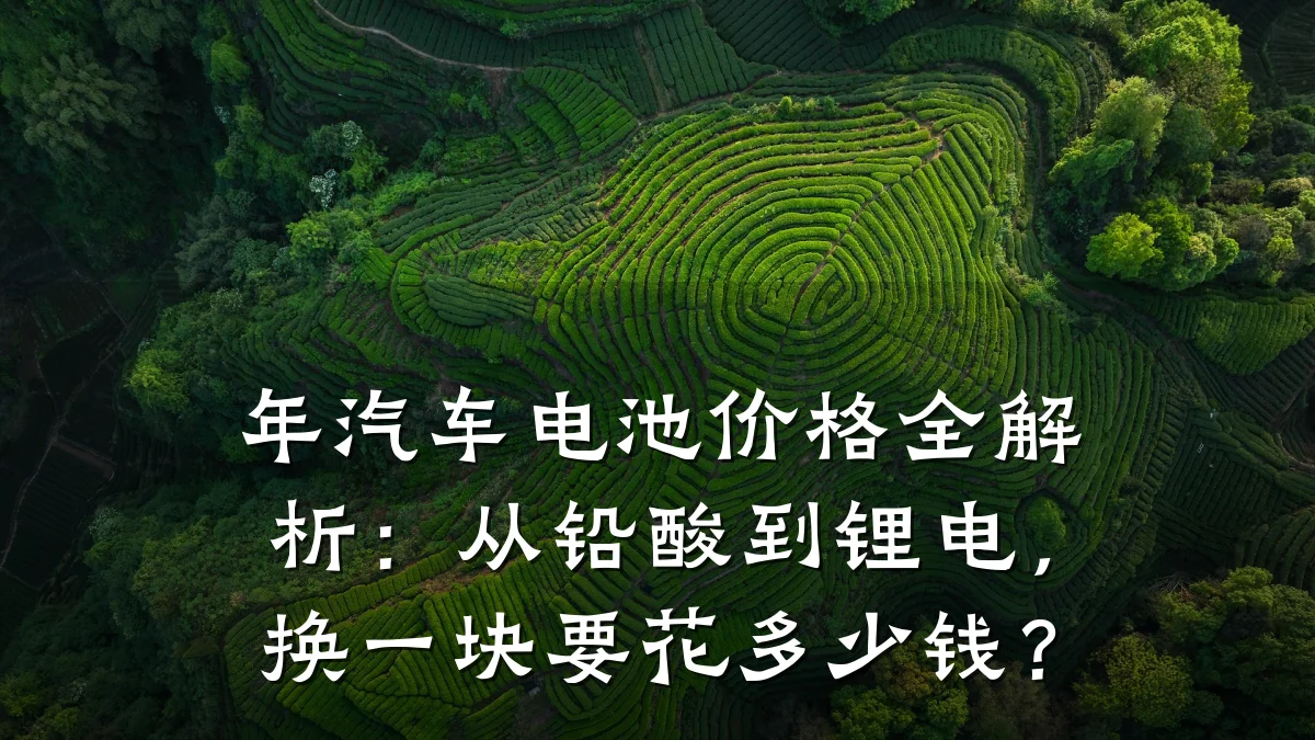 年汽车电池价格全解析:从铅酸到锂电,换一块要花多少钱?